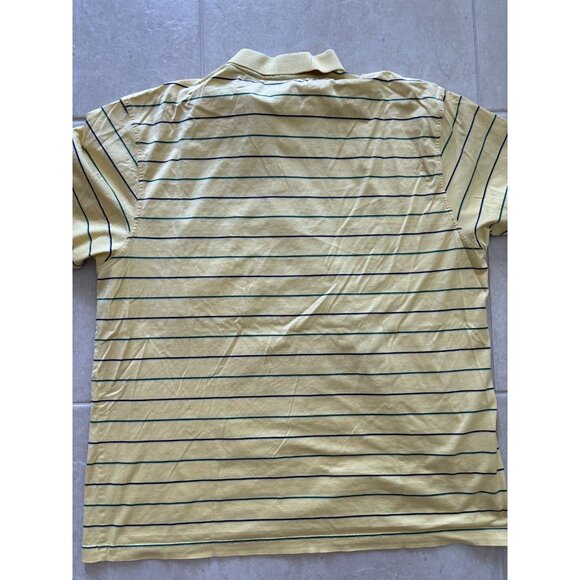 The Masters Golf Polo Shirt Mens XL Amen Corner Collection Yellow Stripe‎ VTG - Picture 4 of 8